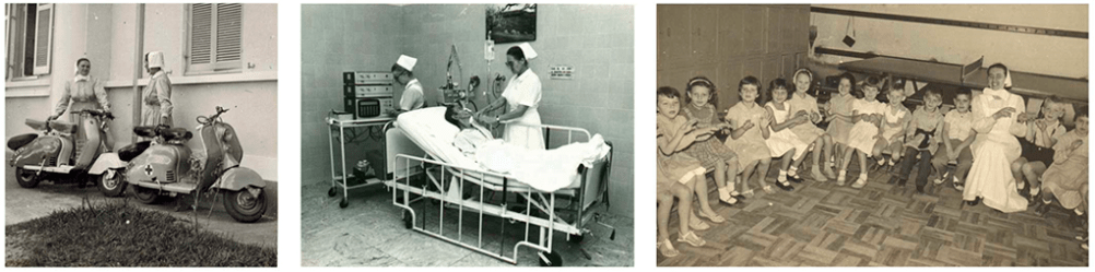 1954 - Campos de trabalho - Hospitais, Jardins de Infancia, Comunidades, Ancionatos